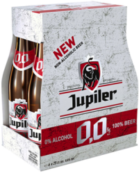 Jupiler 0.0 set van 6 flesjes a 0,25 liter 